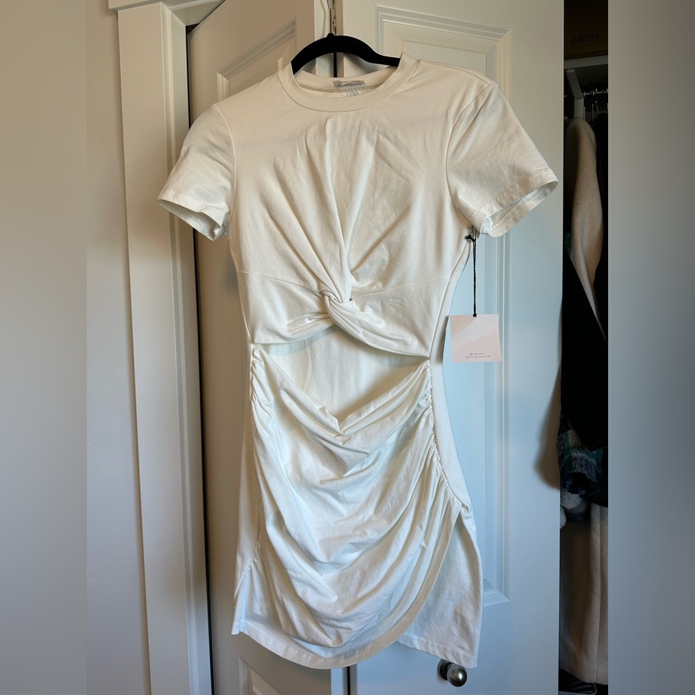 Superdown Maureen Jersey Mini Dress - White